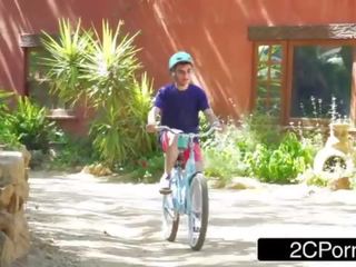 Sexiest Neighborhood MILF Veronica Avluv Fucking a schoolboy Who Can't Ride a Bike